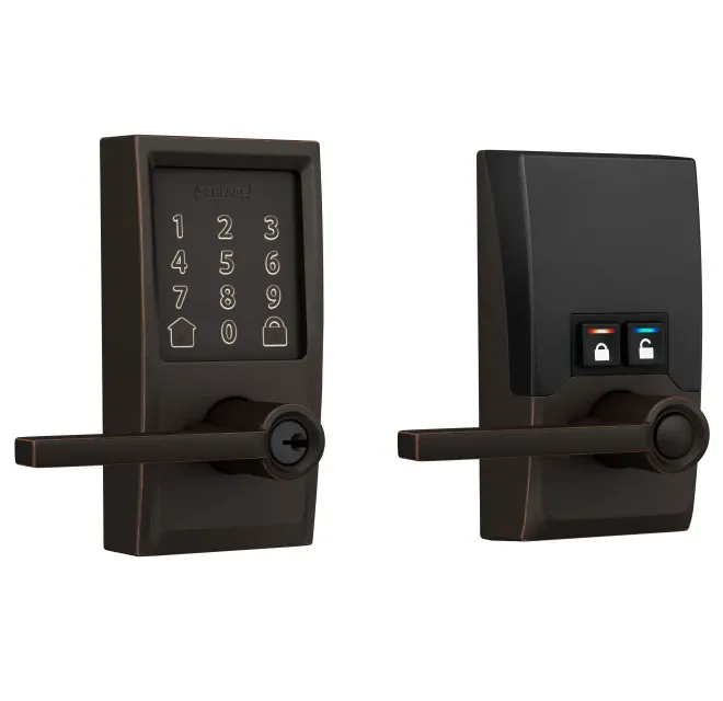 Schlage Residential FE789 - Encode WiFi Enabled Electronic Keypad Latitude Door Lever with Century Trim