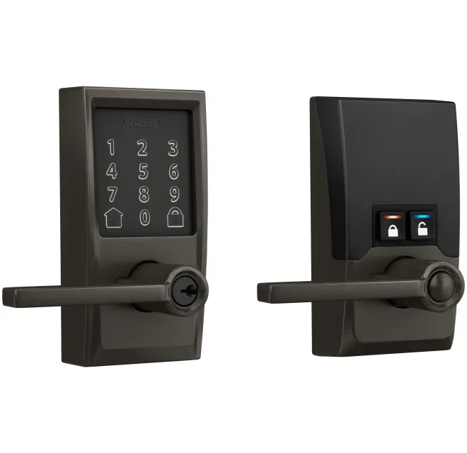 Schlage Residential FE789 - Encode WiFi Enabled Electronic Keypad Latitude Door Lever with Century Trim