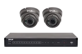 Security camera system with 500GB hard drive and 2 outdoor cameras, 90FT night vision