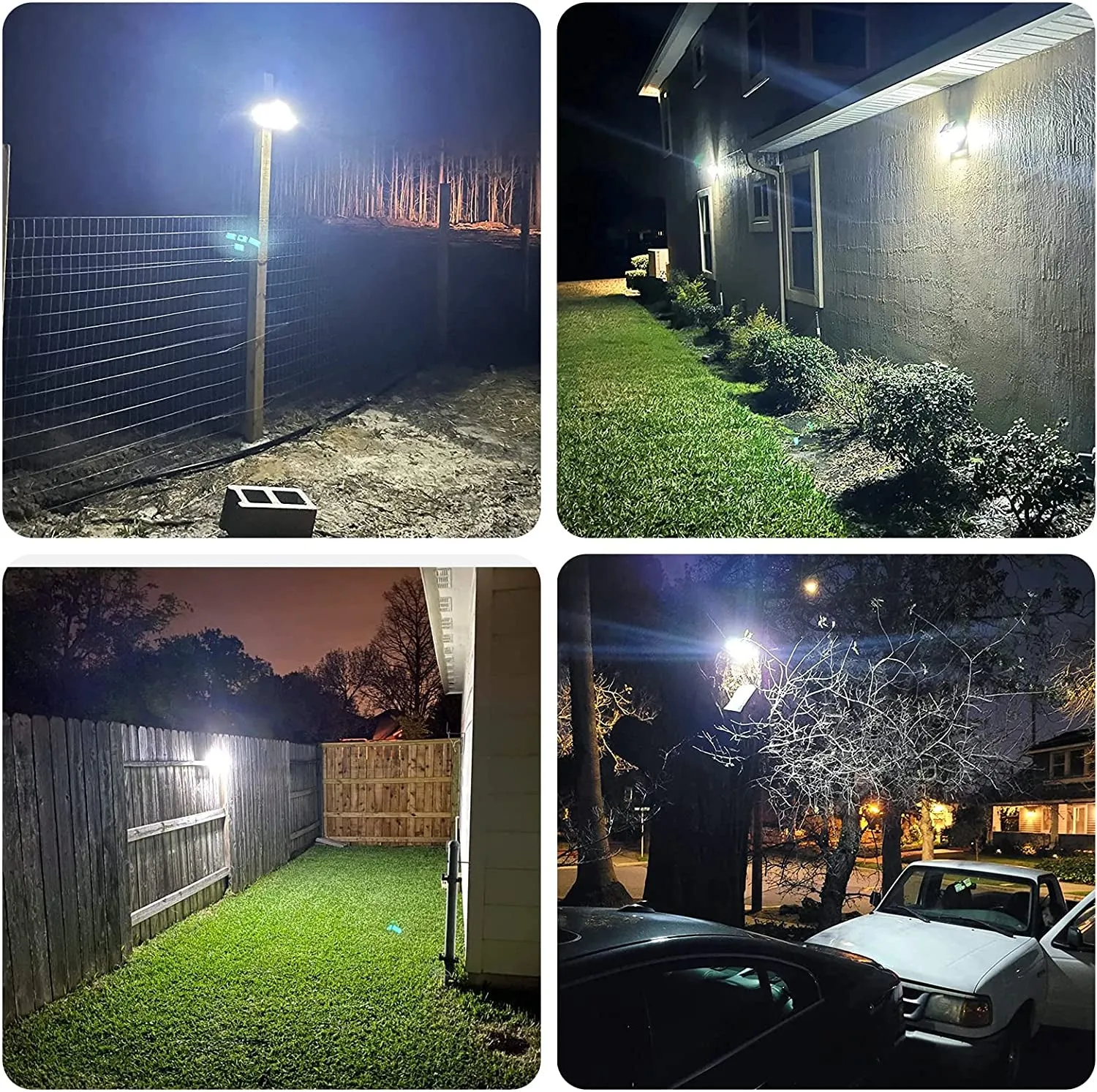 Solar Lights Outdoor, 288 LED 2800LM Solar Motion Sensor Outdoor Lights with Remote Control, 4 Heads Lp65 Waterproof Solar Flood Security Lights for outside Patio Wall -2PACK