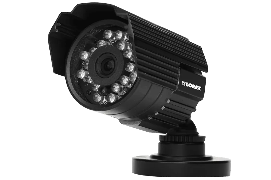 Super resolution security camera with audio