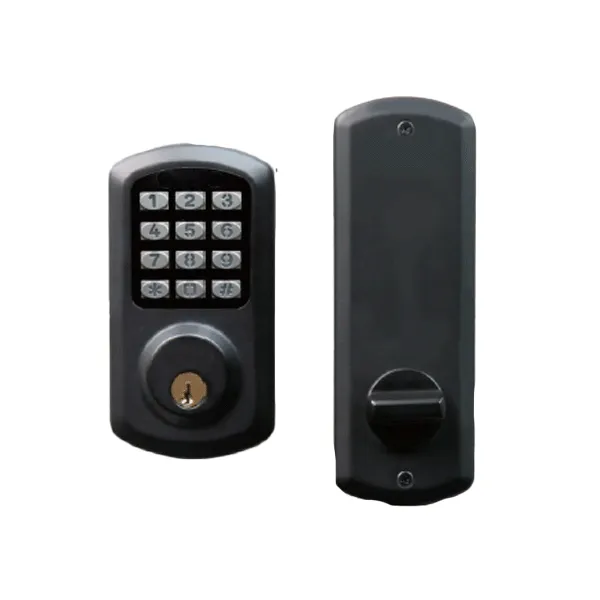 TownSteel - E-Smart 2000 - Interconnected Electronic Touch Keypad Deadbolt Lock - 100 users - Flat Black - Grade 2