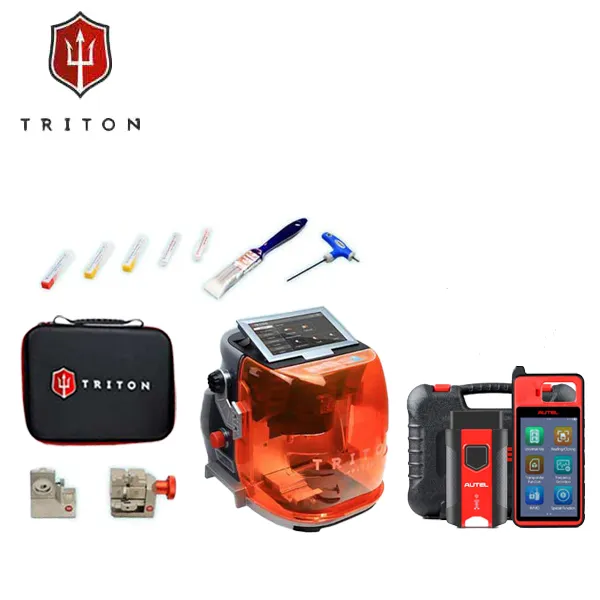 Triton PLUS - Automatic Key Cutting Machine (Automotive Edition)   Autel KM100 Universal Key Generator Kit