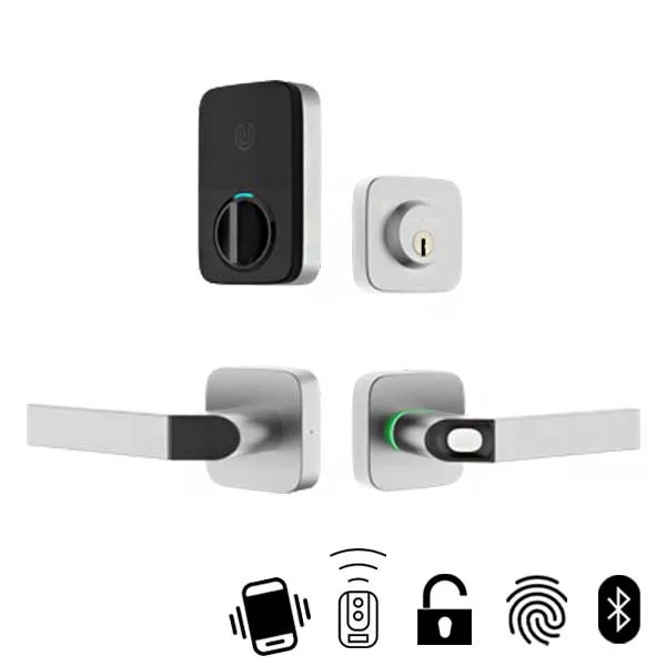 Ultraloq - Electronic Smart Combo Lever Set - Finger Print Reader - Bluetooth - Prox Key Fob Access