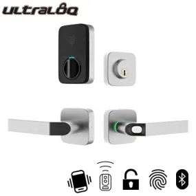 Ultraloq - Electronic Smart Combo Lever Set - Finger Print Reader - Bluetooth - Prox Key Fob Access