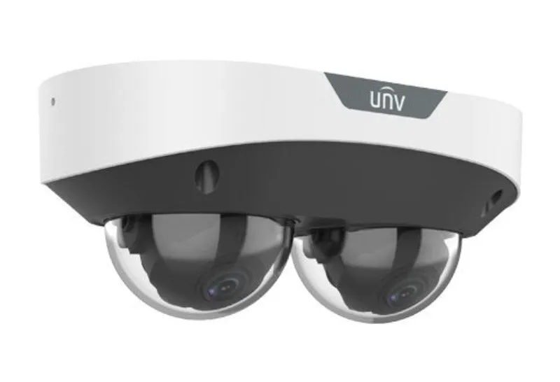 UNIVIEW IPC3224SS-ADF28K-I1: 2x 4MP Dual-Channel Non-Splicing Multiview IR Fixed Dome Camera