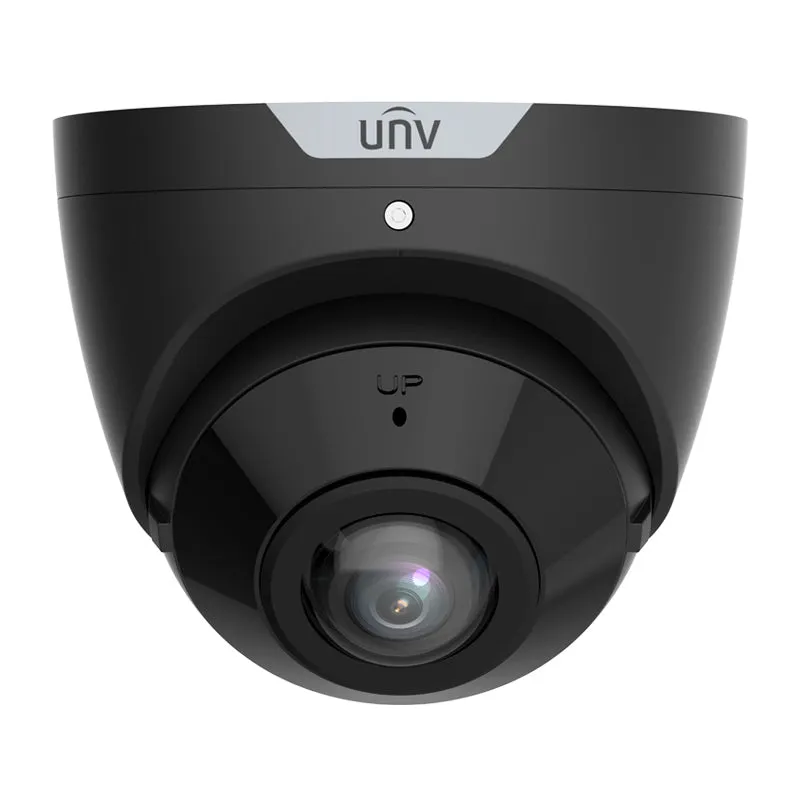 UNIVIEW IPC3605SB-ADF16KM-I0-BK: 5MP Wide Angle IR Fixed Eyeball Turret Camera in Black