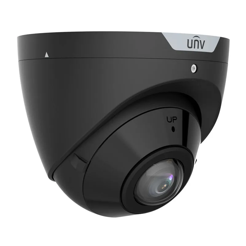 UNIVIEW IPC3605SB-ADF16KM-I0-BK: 5MP Wide Angle IR Fixed Eyeball Turret Camera in Black