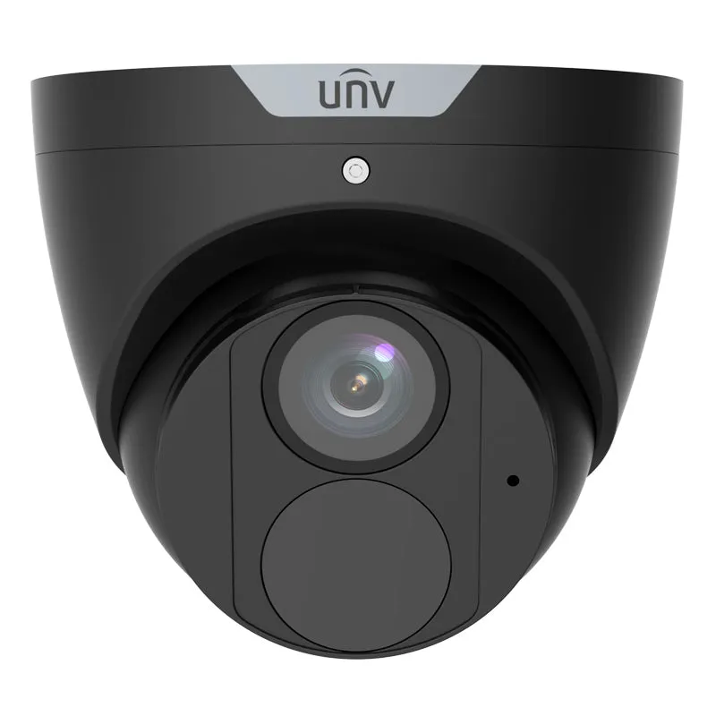 UNIVIEW IPC3618SB-ADF28KM-I0-BK: 8MP 4K LightHunter IR Fixed Eyeball Turret Camera in Black