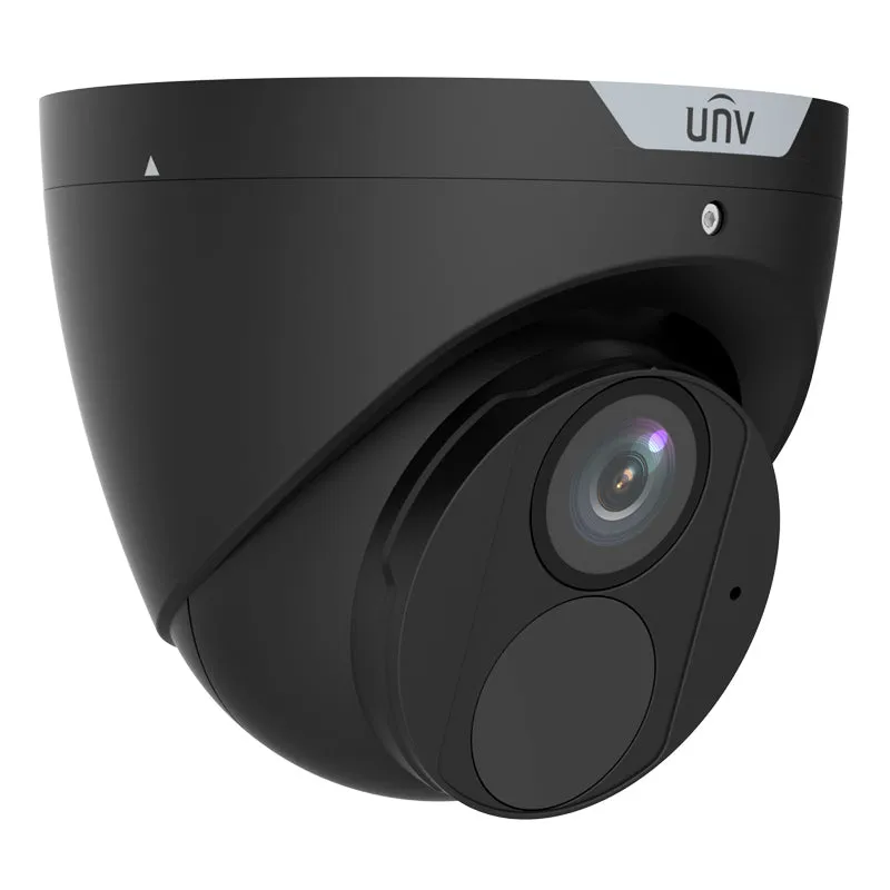 UNIVIEW IPC3618SB-ADF28KM-I0-BK: 8MP 4K LightHunter IR Fixed Eyeball Turret Camera in Black