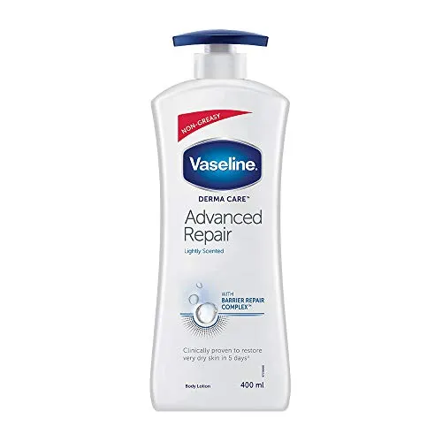 Vaseline Derma Care Advanced Repair Body Lotion, For Sensitive, Dry Skin, Non Greasy, Long Lasting Moisturisation, 400 ml