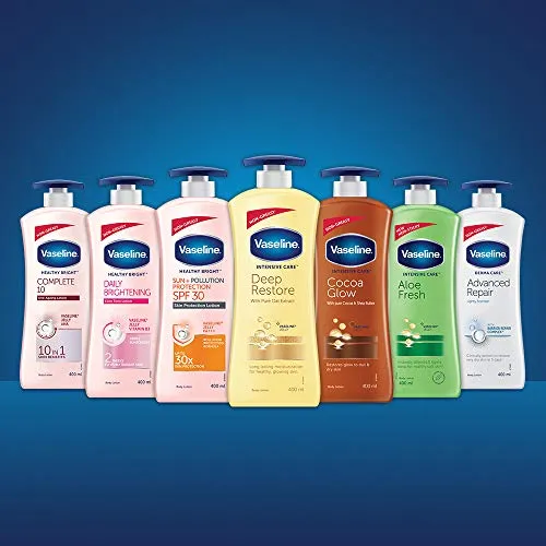 Vaseline Derma Care Advanced Repair Body Lotion, For Sensitive, Dry Skin, Non Greasy, Long Lasting Moisturisation, 400 ml