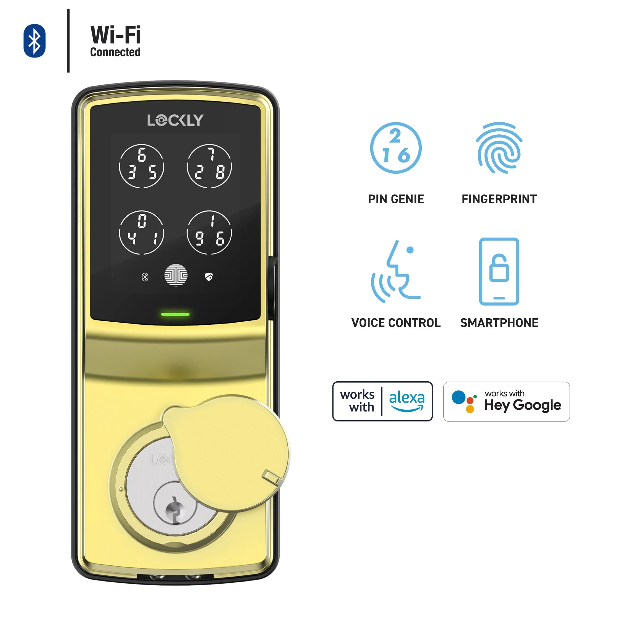 Wi-Fi Enabled Lockly Secure Pro Smart Lock