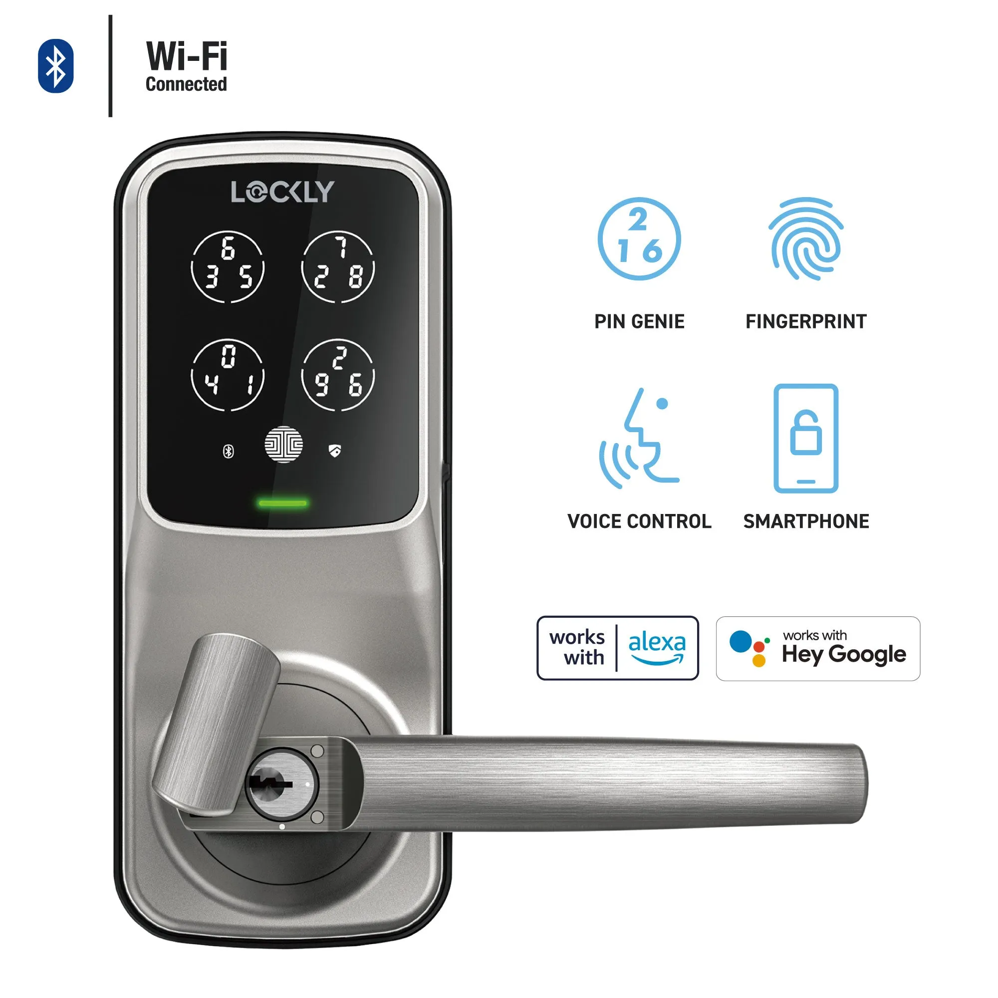 Wi-Fi Enabled Lockly Secure Pro Smart Lock