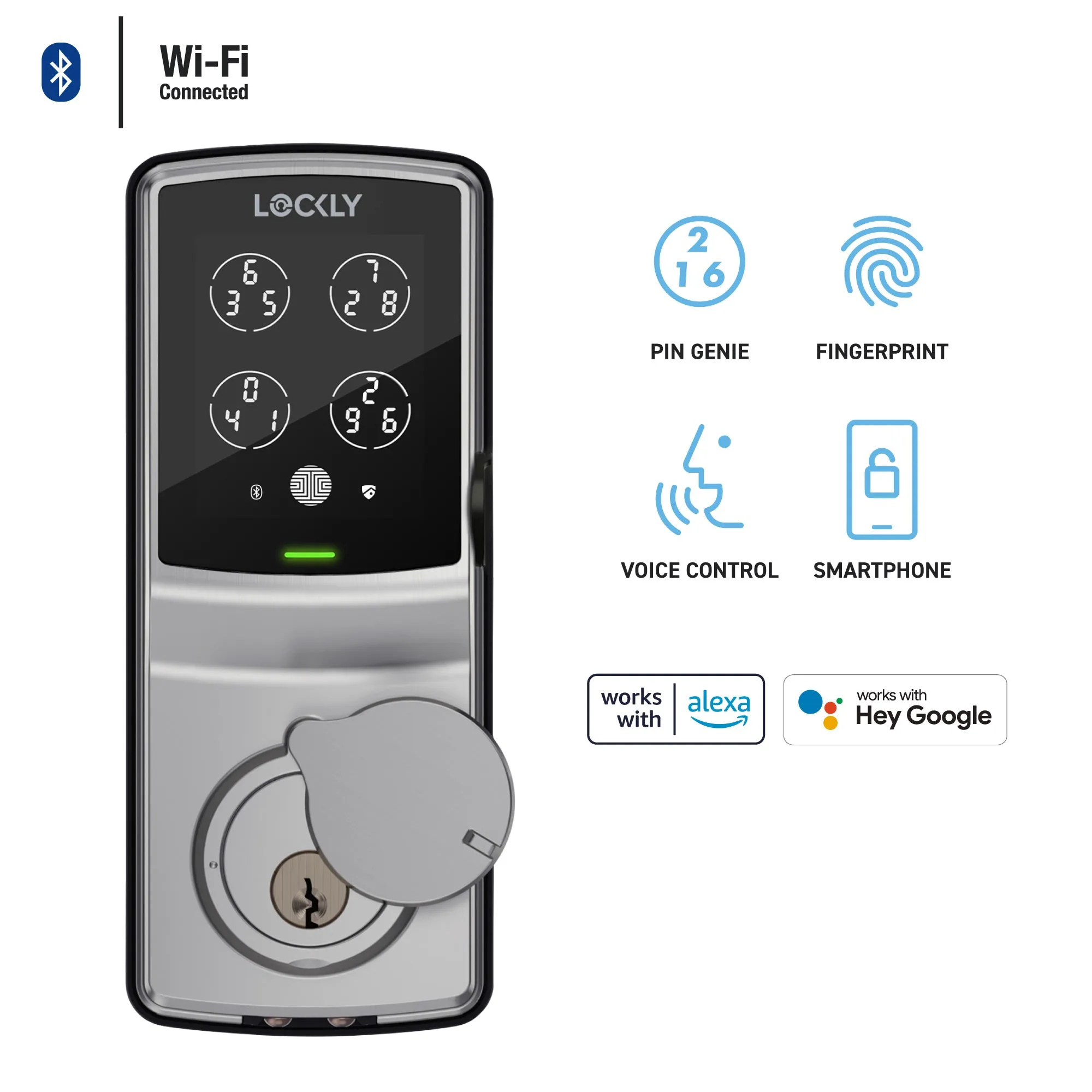 Wi-Fi Enabled Lockly Secure Pro Smart Lock