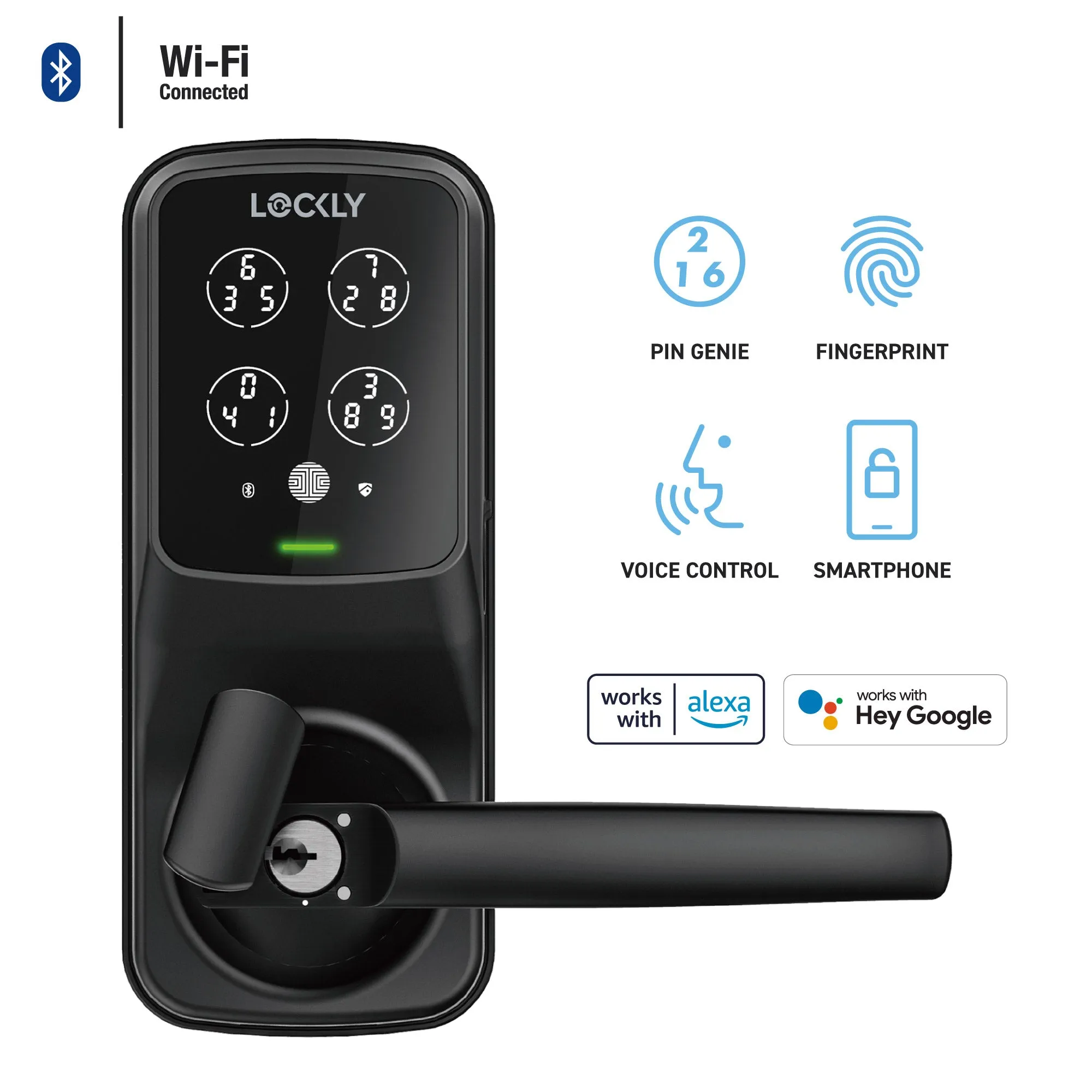 Wi-Fi Enabled Lockly Secure Pro Smart Lock