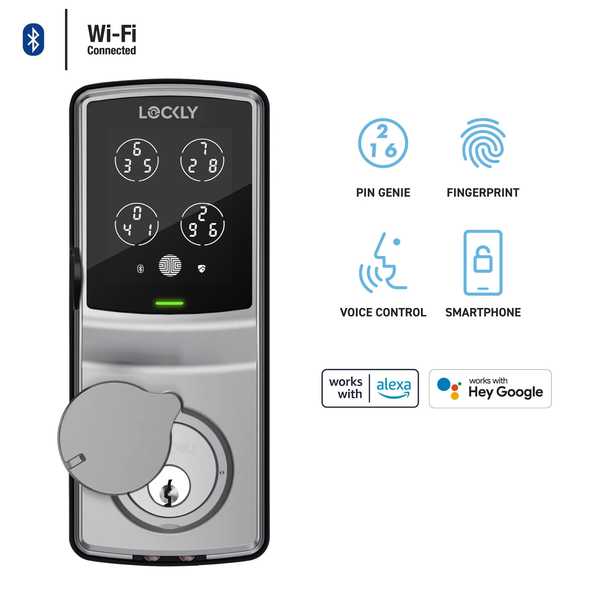 Wi-Fi Enabled Lockly Secure Pro Smart Lock