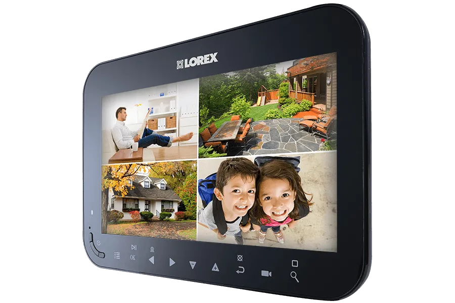 Wireless Video Surveillance System with 7 inch Monitor and 2 or 4 Weather-Resistant Cameras