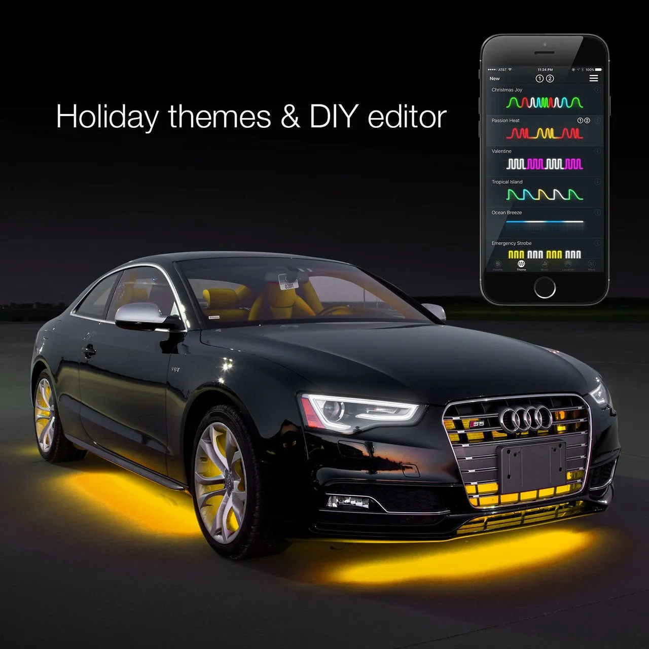 XKGlow Underglow   Interior Led Accent Light Kits for Cars w/ XKChrome Smartphone App - Mini/ Standard/ Advance/ Pro